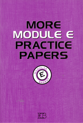 מור מודול E פרקטיס פיפרס MORE MODULE  E  PRACTICE PAPERS